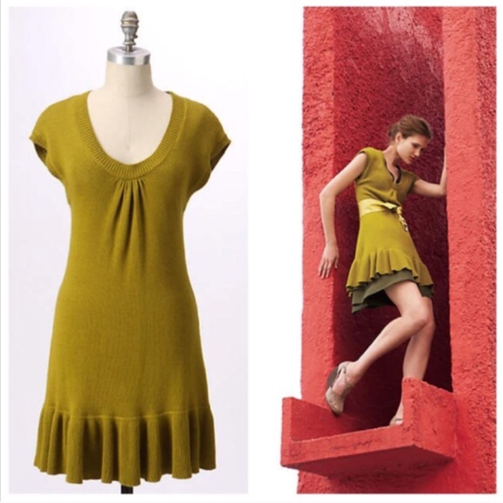 Anthropologie sparrow great lengths sweater dress